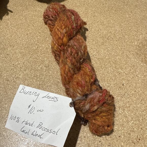 In The Eyes of March 100% Handspun Art Yarn Lot of 5 Skeins Wool Blend - Picture 5 of 9